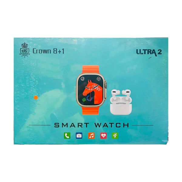 Ultra 2 Smart Watch Crown 8+1 with Airpods