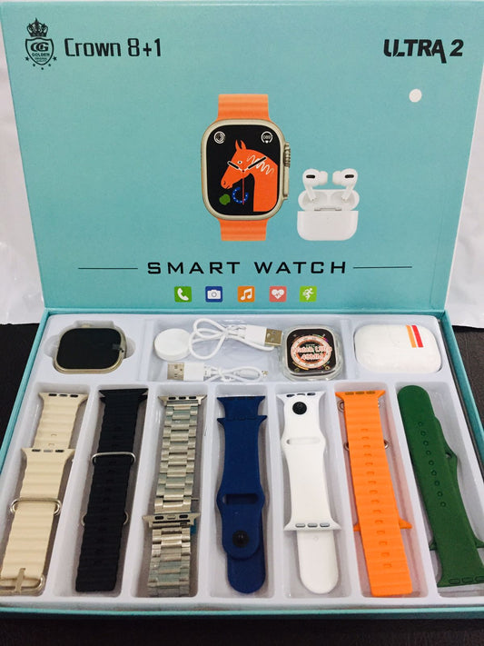 Ultra 2 Smart Watch Crown 8+1 with Airpods